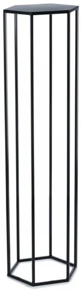 Portafiori 100x24 cm nero