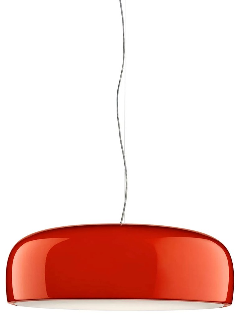 Flos Smithfield Suspension Lampada 60 cm a Sospensione e luce diretta in alluminio Rosso