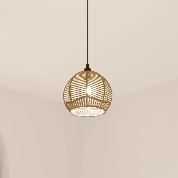 Atmosphera - Lampadario a sospensione con filo CAREN 1xE27/40W/230V iuta