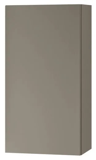 Pensile bagno Brera laccato opaco grigio londra, 1 anta apertura da sinistra P 17 x L 30 x H 60 cm