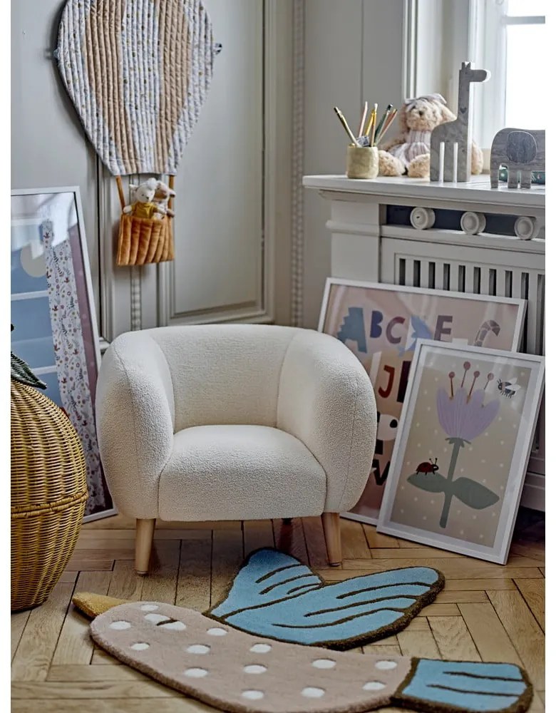 Poltrona bianca per bambini Cade - Bloomingville Mini