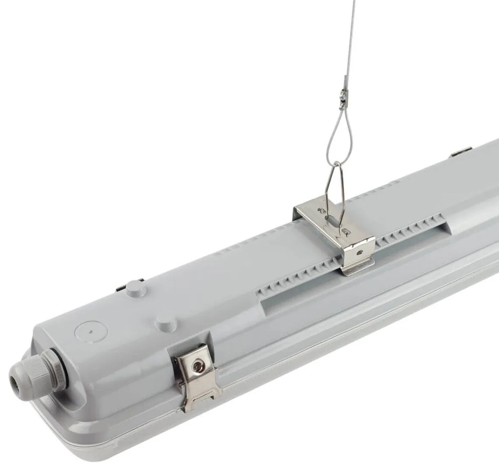 Plafoniera IP66 per 2 tubi LED 120cm - (Unilaterale) - Serie Professional