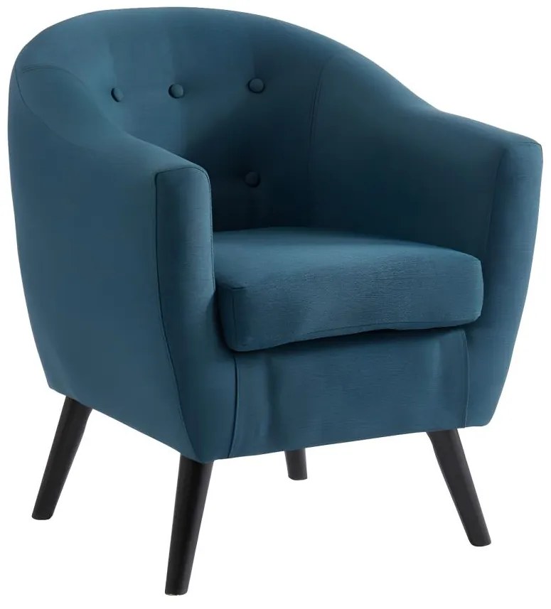 SALDI -  Poltrona in tessuto Blu - MIOKAS