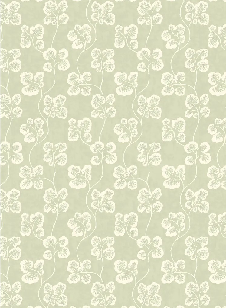Josephine Munsey Carta da parati Cabbage Check - Willow and Clarke White