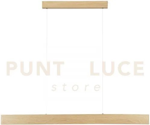 Lampadario a sospensione led navel legno 40w 6400lm cct 3000 4000 6...