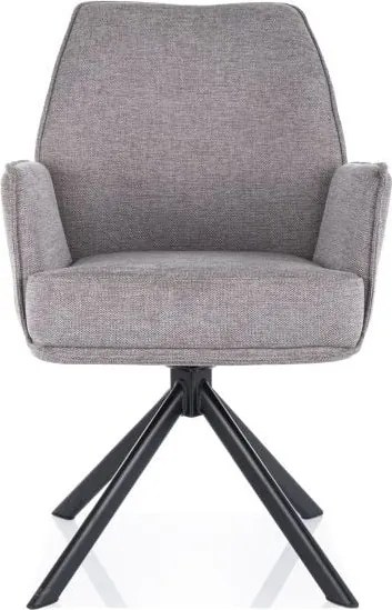 Sedia Hugo Brego grigio07/nero
