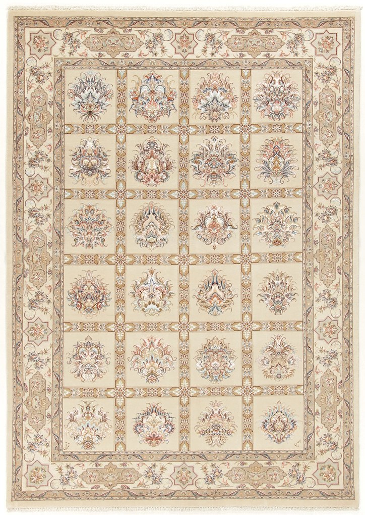 Tabriz Tappeto 250x180 (Iran) Annodato A Mano