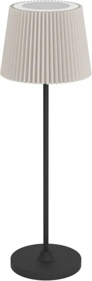 Eglo 75934 - Lampada da tavolo ricaricabile e dimmerabile LED LEONERO LED/3,8W/5V 2000mAh nero/crema