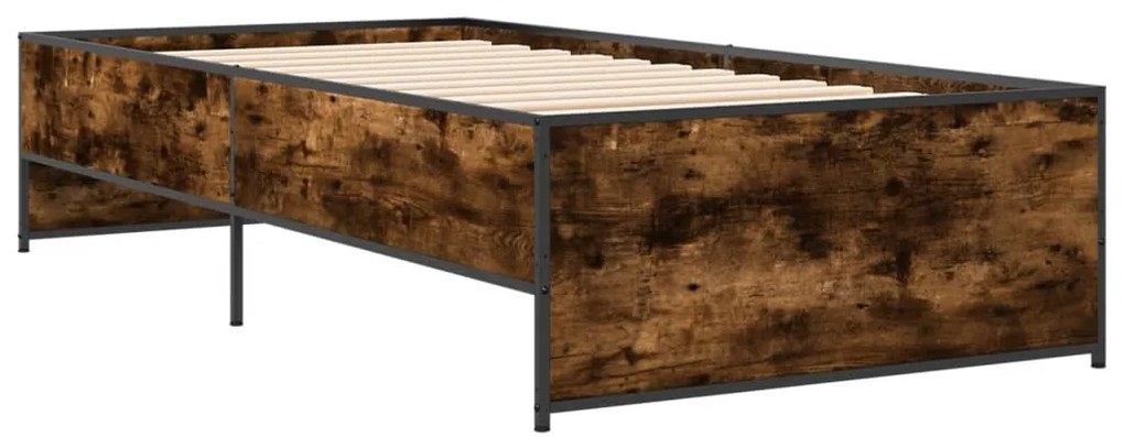 Giroletto rovere fumo 75x190 cm in legno multistrato e metallo