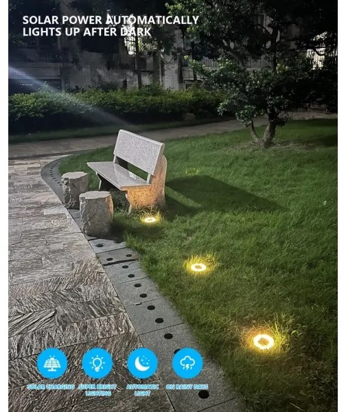 Immax 08496L-SET 4xLED Illuminazione solare per esterni con sensore 0,048W/2V IP68