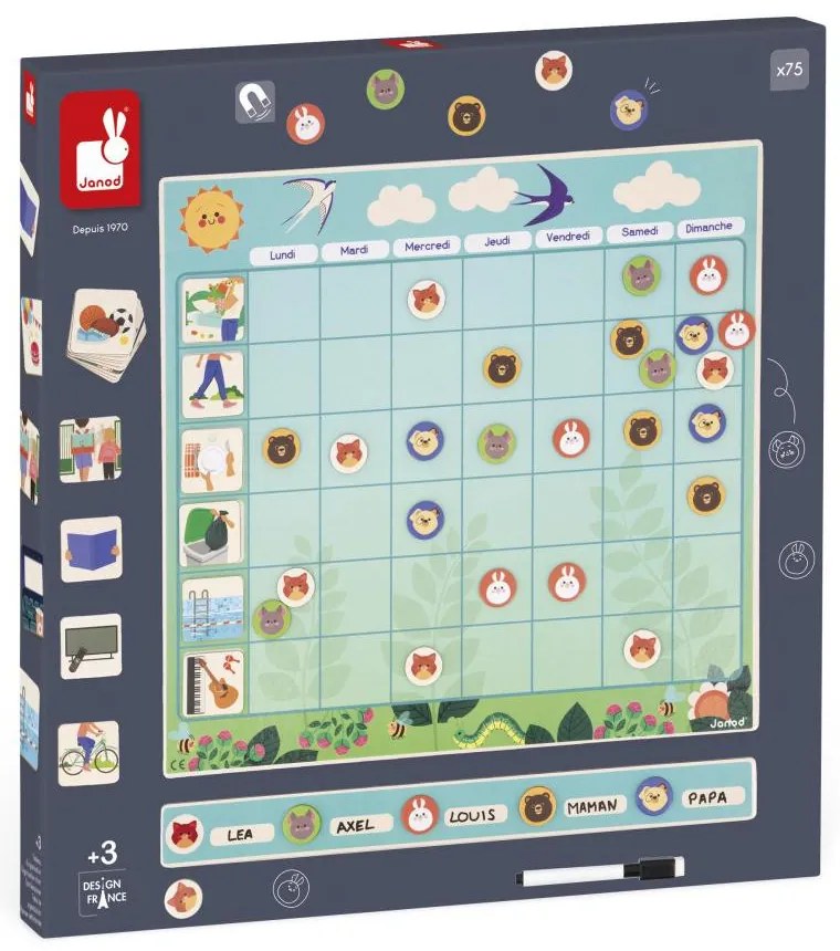 Planner familiare magnetico - 75 pz