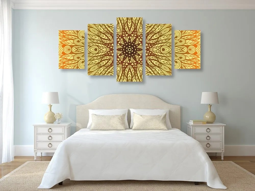 Quadri 5 pezzi – Ornamento etnico unico
