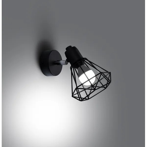 Sollux SL.1105 - Lampada da parete ARTEMIS 1xE14/40W/230V nero