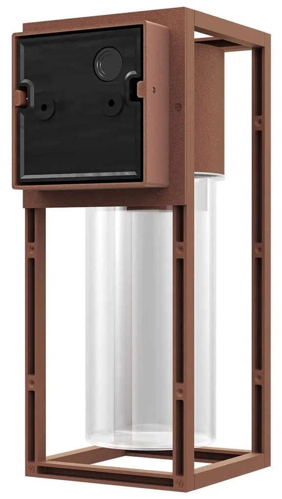 Applique Corten E27 con Sensore di Movimento IP54 - Serie VIMO