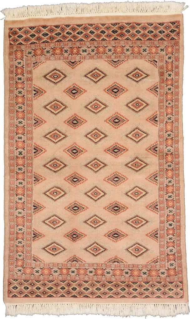 Bokhara Tappeto 80x120 Beige (Pakistan) Annodato A Mano