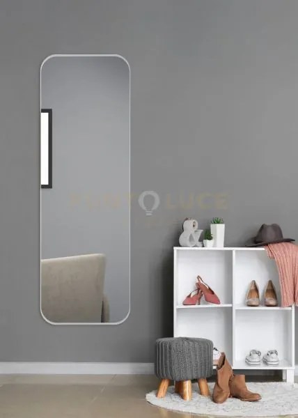 Britney specchio da parete con cornice sporgente con ganci x instal...