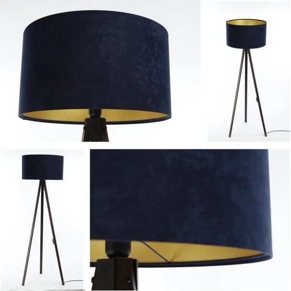 Lampada da terra STANDART 1xE27/60W/230V blu/wenge