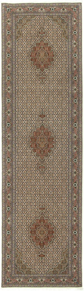 Tabriz Tappeto 300x80 (Iran) Annodato A Mano