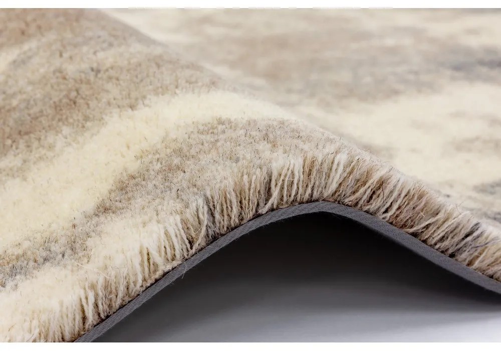 Tappeto in lana grigio-beige 200x300 cm Niagara graphite - Agnella