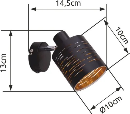 Globo 15342-1 - Applique TUNNO 1xE14/15W/230V