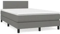 Letto a Molle Materasso e LED Grigio Scuro 120x190cm in Tessutocod mxl 115644