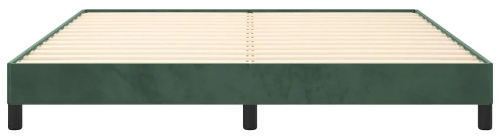 Giroletto verde scuro 180x200 cm in velluto