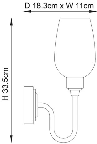 Endon 107792 - Applique STOURTON 1xE14/6W/230V ottone