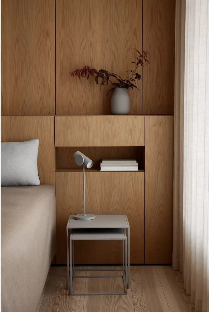 Set di 2 tavolini in metallo grigio chiaro 40x40 cm Fera - Blomus