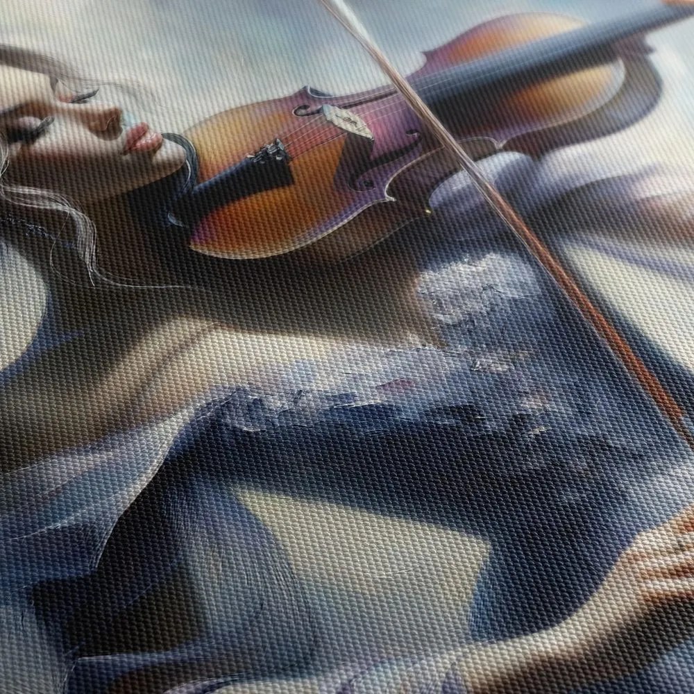 Quadro su tela – Violinista romantica