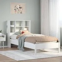 Letto con Libreria senza Materasso 75x190 cm in Legno Pino 3322895