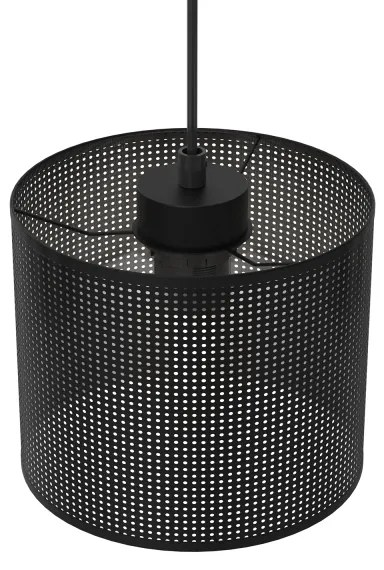 Lampadario a sospensione con filo LOFT SHADE 3xE27/60W/230V nero