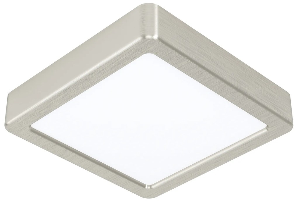 Plafoniera Moderna Fueva 5 In Acciaio Nichel Satinato Led Integrato 11W Ip20