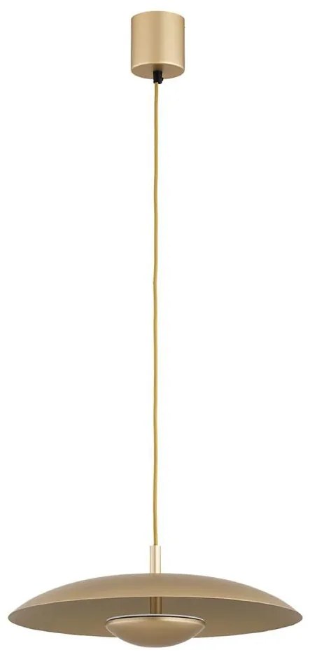 Argon 8869 - Lampadario a sospensione su cavo BOLTON LED/12,5W/230V 3000K dorato