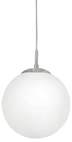 EGLO 85262 - Lampadario a sospensione con filo RONDO 1xE27/60W/230V diametro 25 cm bianco