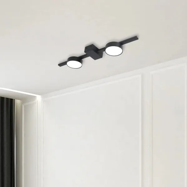 Plafoniera LED JOY 2xGX53/6W/230V nero