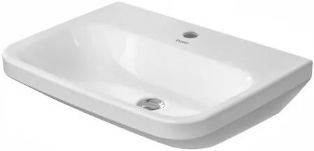 Lavabo Med 60x44 Monoforo per colonna senza Troppopieno bianco Durastyle 2324600070 Duravit