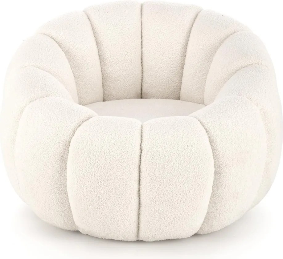 Poltrona Gaspar in crema - H60 cm