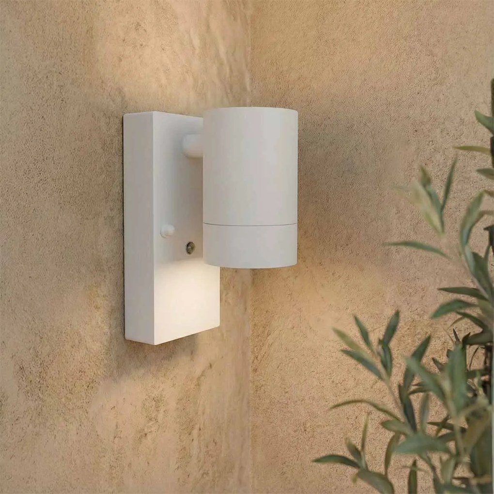 Applique GU10 con Sensore Crepuscolare IP65 per esterno - Bianca