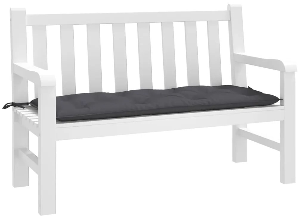 Cuscino Per Panca Antracite 120x50x7 Cm İn Tessuto Oxford /