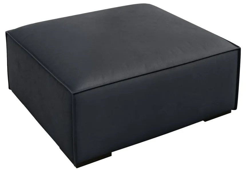 Pouf in pelle blu scuro Madame - Windsor &amp; Co Sofas