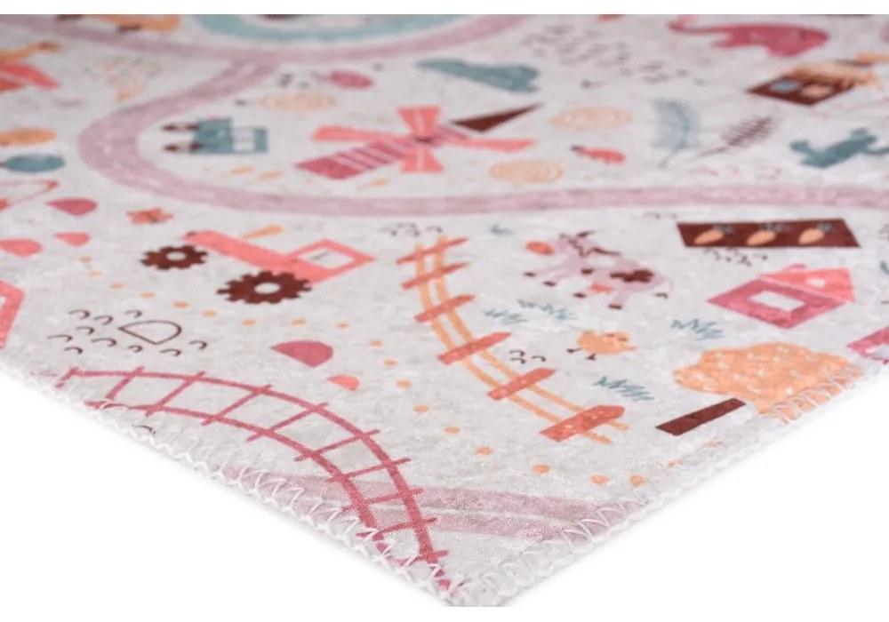 Tappeto per bambini 100x160 cm Pastel Neighborhood - Vitaus