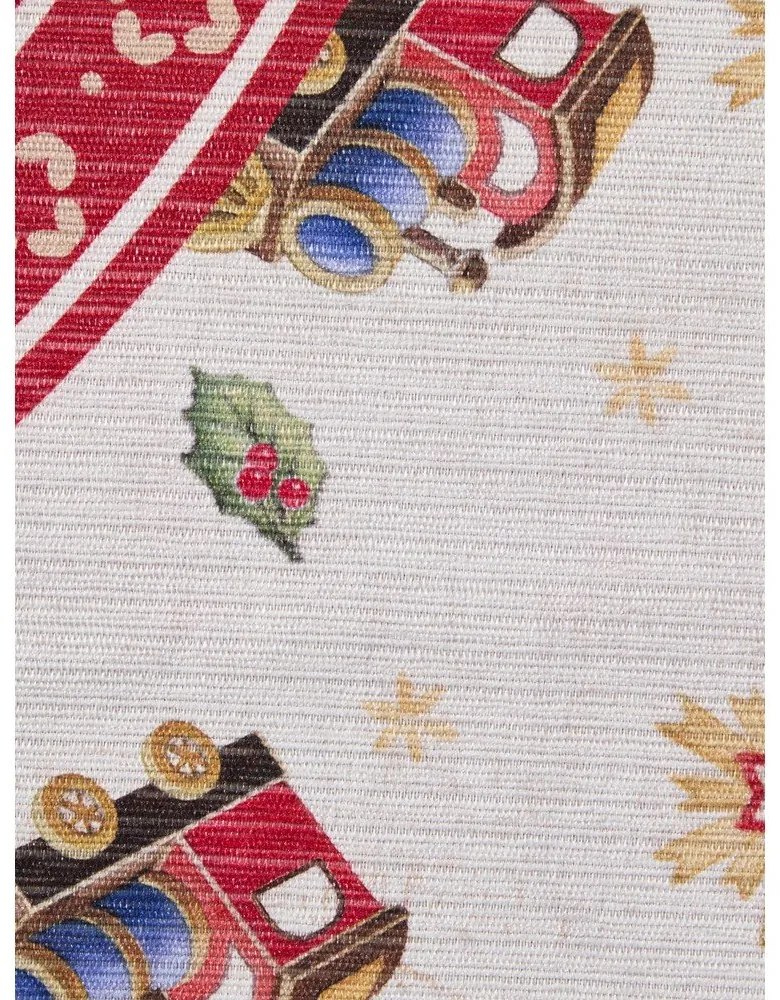 Tappeto rotondo rosso a tema natalizio ø 160 cm Toy's Delight Train – Villeroy&amp;Boch