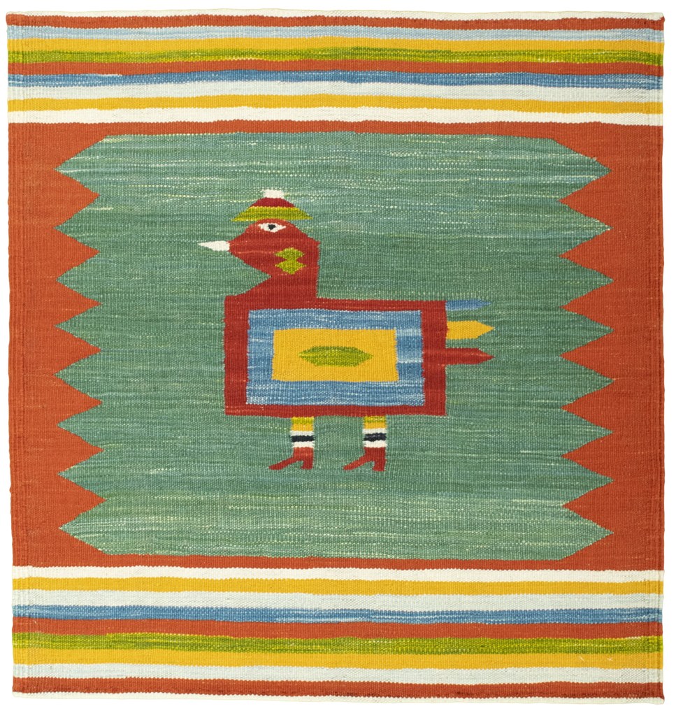 Kilim Tappeto 90 x 90 (Tacchino) Tessuto A Mano