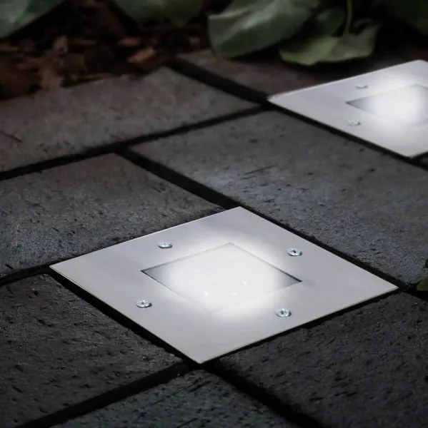 Grundig - Lampada solare LED incasso 2xLED/1,2V 600 mAh IP44