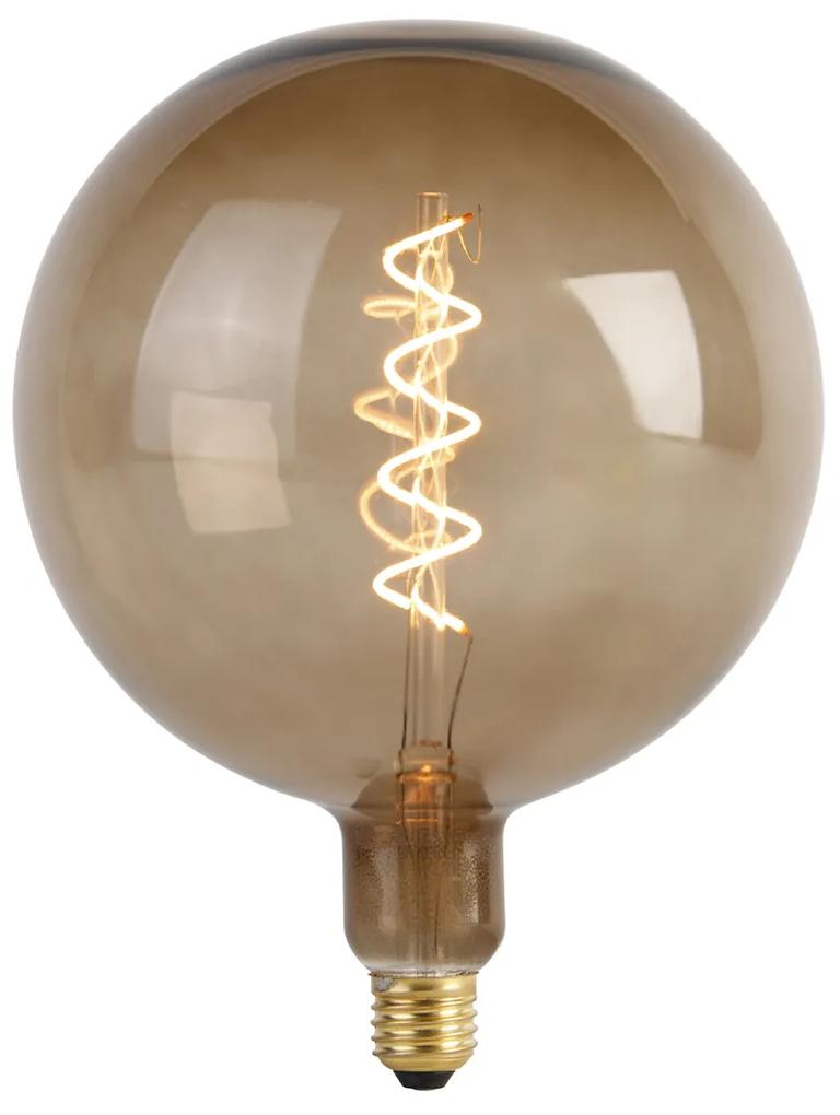 Lampada LED dimmerabile E27 G200 marrone 4W 130 lm 1800K