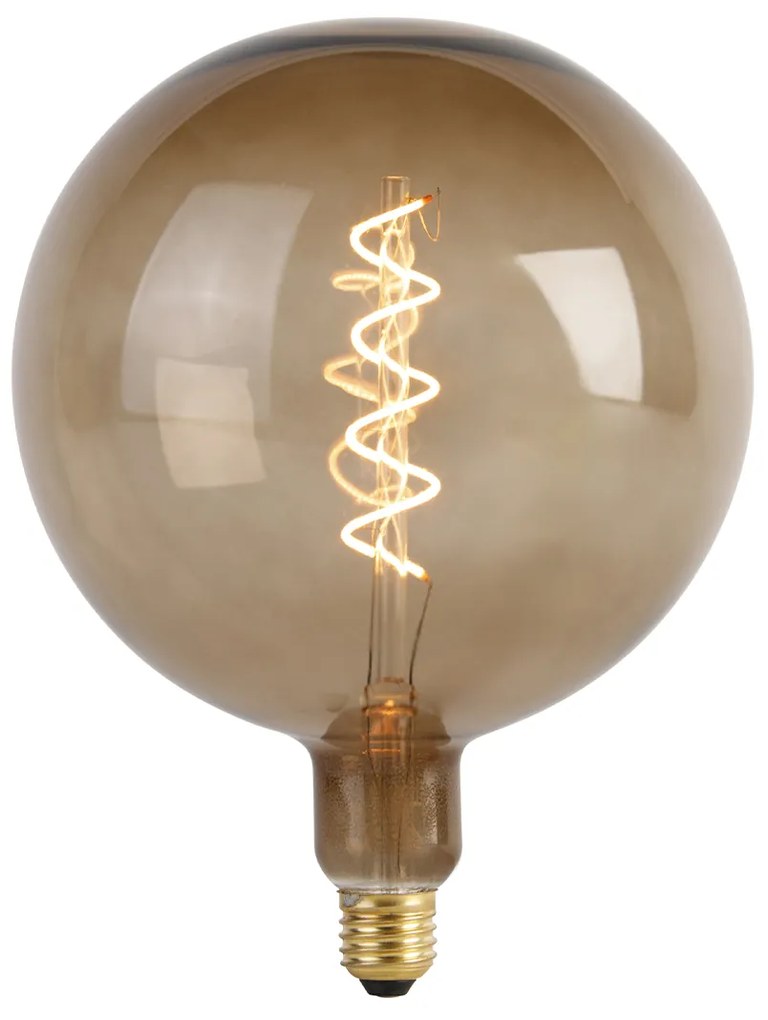 Lampadina LED dimmerabile E27 G200 marrone 4W 130lm 1800K