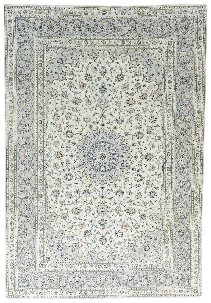 Kashan Tappeto persiano 350 x 240 Beige (Iran) Annodato A Mano