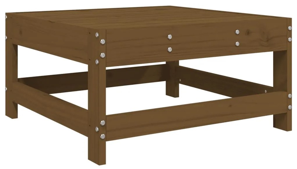 Set Salotto da Giardino 5 pz Miele in Legno Massello di Pino