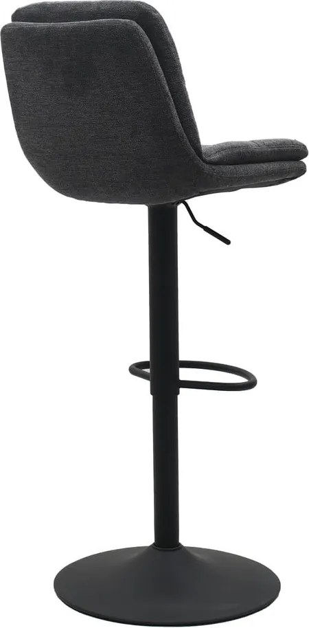 Sgabello da bar grigio scuro con altezza regolabile Colville - Unique Furniture