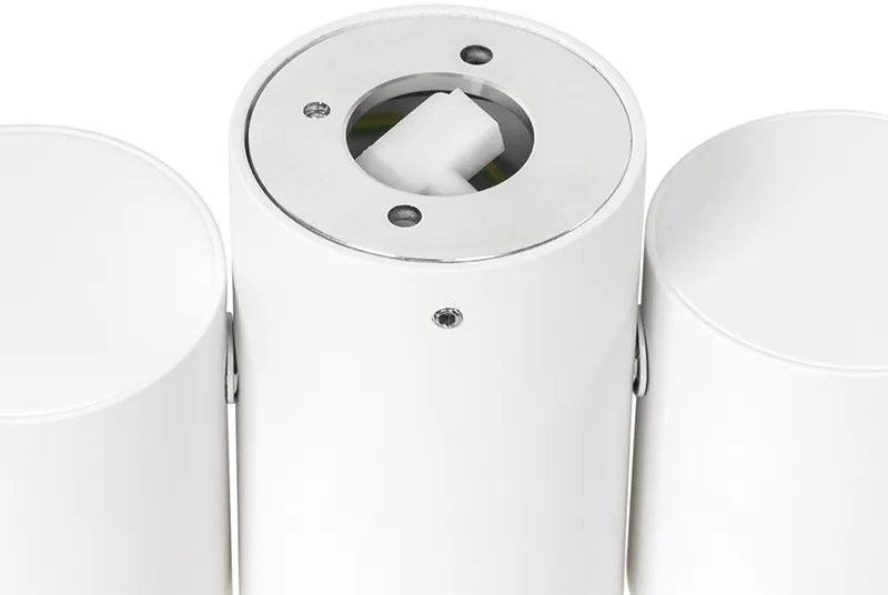 Faretto di design bianco 2 luci orientabile - Michael